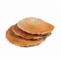 Morning Stack · Stack of 3 butter pancakes, powdered sugar. Comes with syrup and whipped butter. Add banana,...