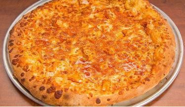 Buffalo Chicken Pizza · Hot sauce, chicken, cheddar and Jack cheese blend. Spicy.  