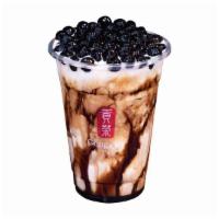Medium Brown Sugar Boba Milkshake · Pearls included. Kid-friendly (non-caffeinated) medium size only. Fixed sweetness.