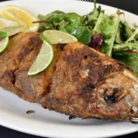 Red Snapper · Fried or boiled. Pargo rojo : frito o al horno.
