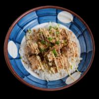 Karaage Don · Marinated deep-fried chicken over rice.  