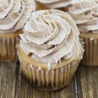 Cinnamon Roll Cupcakes · These are a seasonal house faaaaavorite!  Cinnamon brown sugar cake & thick swirl, topped wi...