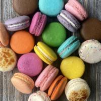 12 Count French Macarons - Classic Collection · 12 pieces. Classic mix of birthday cake, death by chocolate, creme brulee, strawberry, raspb...