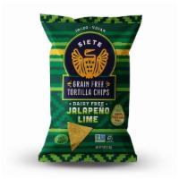 Siete Jalapeno Lime Tortilla Chips (4 Oz) · Our Grain Free Jalapeno Lime Tortilla Chips offer a subtle, suave heat from the jalapeno, an...