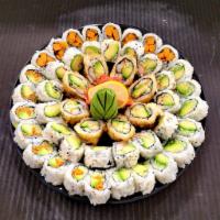 Small Vegetable Platter · Chef choice of 6 assorted vegetable rolls. For customized orders please call the store