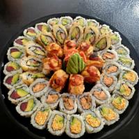 Small Assorted Platter · Chefs Assorted platter with a nice variety of 6 sushi rolls