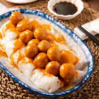 Curry Fishball Rice Roll 咖喱鱼丸肠粉 (12PC) · (12PC) curry fishball with rice roll