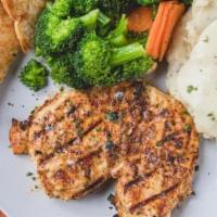 Chicken Dinner · 8 oz. chicken breast served grilled or blackened. Choice of 2 sides.