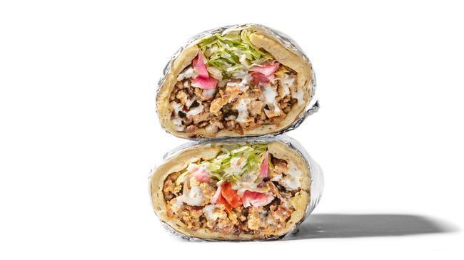 Gyro Pita · Rotisserie Juicy! Gyro, served in a pita with lettuce, tomato, pickled onions & white sauce