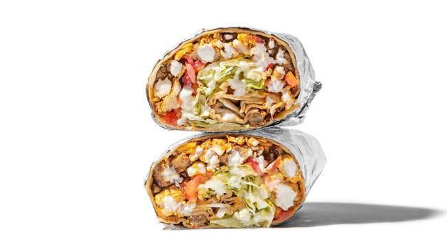 Mixed Wrap · Mix of Grilled Juicy! Chicken & Gyro served in a wrap with lettuce, tomato, pickled onions & white sauce