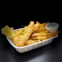 Fish N' Chips · Beer Battered Cod, Deep fried, served with hand-cut potato fries