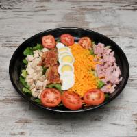 Cobb Salad · Our version of the traditional salad with boar’s head ham, maple-cured bacon, chopped hard b...