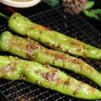 BBQ Pepper Skewers烤辣椒 · 2 pieces.
