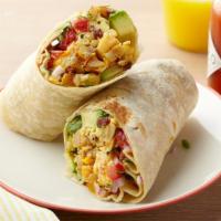 Burrito Breakfast · House potato, egg, yellow cheese with a choice of sausage or bacon.