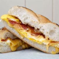 Bacon, Egg and Cheese Breakfast Sandwich · 