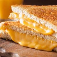 Grilled Cheese · Hot sandwich filled with cheese that has been pan cooked or grilled. 
