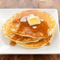 3 Buttermilk Pancakes · Served w/ Real Butter & Syrup.