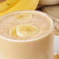 Peanut Butter Nana Smoothie · Peanut Butter and Banana Blended with Coconut Milk and Soy or Almond Milk.