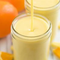 Super Protein Smoothie · Orange, Banana, Pineapple with Pineapple Juice and Choice of Protein.