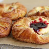 Fresh X-Large Danishes · Our Fresh Cheese Danish made from scratch for you with high quality filling and dough...