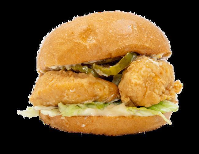 Spicy Crispy Chicken Sandwich · Lettuce, Mayo, Pickles