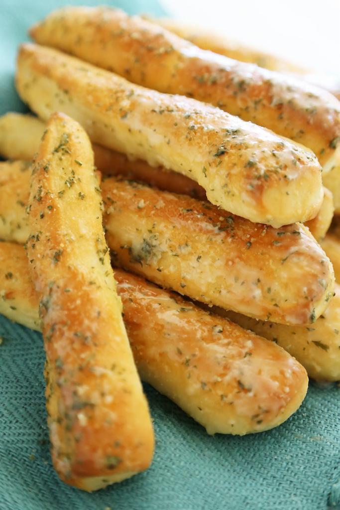 12 Bread Sticks with Cheese · 