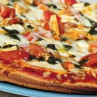 American Favorite Pizza · Pizza sauce, pepperoni, Italian sausage, mushrooms and extra mozzarella cheese.