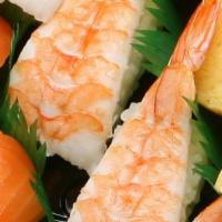 Ebi Nigiri · Shrimp. Add wasabi for an additional charge.