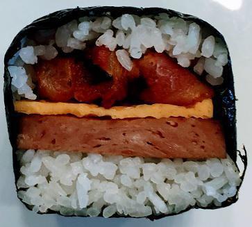 Bacon Egg Spam Sushi · Extra mayo for an additional charge.