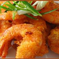 Fried Shrimp w/ Sweet Sauce 炸虾 · 12 pieces.