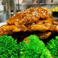 Crispy Beef · Battered, deep-fried beef for extra crunch and finished with sweet and spicy sauce. Hot and ...