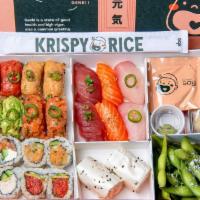 Two of a Kind Box · Spicy Tuna Krispy Rice (2 pc), Spicy Hamachi & Wasabi Krispy Rice (2 pc), Truffle Avocado Kr...