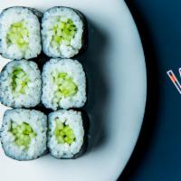 Cucumber Roll (Vegetarian) · cucumber, sushi rice, nori (6 pc)