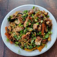 Chow Mein Noodles with Chicken · Chow Mein Noodles served with sauté veggies and chicken in house sauce. Sweet and Spicy 
Dis...
