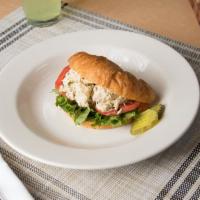 Chicken Salad Sandwich · Handmade with chunky white breast meat on wheat or sourdough bread.