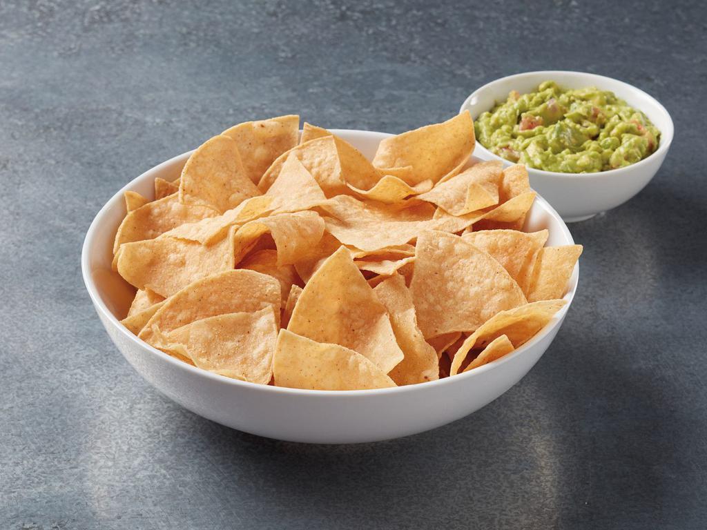 Chips & Dip · Choice of dip: spinach artichoke, guacamole, house-made salsa, house-made queso.