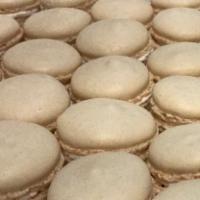 Vanilla Bean Macaron · Classic vanilla flavored shell with vanilla buttercream filling (shell can be any color, but...