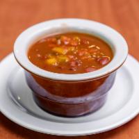 Frijoles Rojos · Red bean soup.