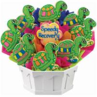 A121. Speedy Recovery Bouquet · This whimsical and colorful cookie bouquet will definitely raise spirits. Made with sugar co...