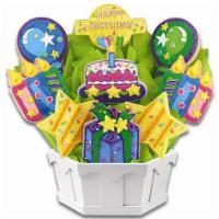 A148. Confetti and Candles Bright Bouquet · Bring sunshine and happiness to someone's special day with this bright and colorful birthday...