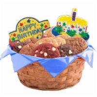 W147. Confetti and Candles Primary Basket · One or two specialty cookies along with your choice of cookie tray. Have your cake and eat y...
