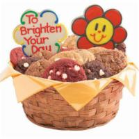 W5. Smiling Face Daisies Basket · One or two specialty cookies along with your choice of cookie tray. These daisy cookies are ...