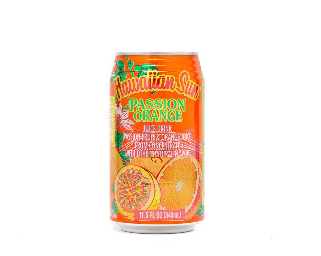 Passion Orange - 6 pack · Passion fruit juice and orange juice.
Made in Hawaii
