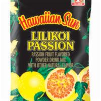 Lilikoi Passion · Passion fruit flavored drink mix. Just add water. Makes 1 Quart. 