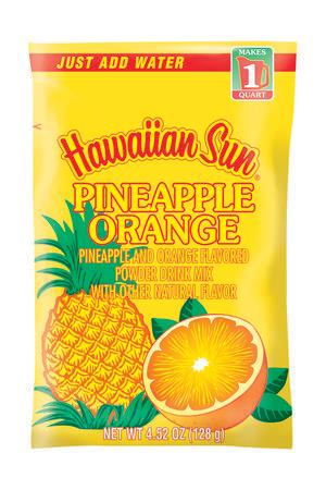 Pineapple Orange · Pineapple and orange flavored drink mix. Just add water. Makes 1 Quart.