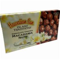 5 oz. Island Traditions Chocolate Covered Macadamia Nuts · 13 pieces of handcrafted chocolate covered Big Island macadamia nuts made in Hawaii.