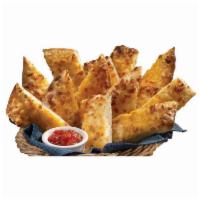 Cheesesticks · 12 piece. Our signature dough brushed with white garlic sauce and topped with cheddar, mozza...