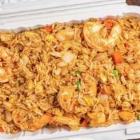 Shrimp hibachi fried rice  · 