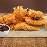 5 Piece Tender’s w/ Biscuit · Crisp, boneless, 100% white meat, additive and preservative free chicken Tenders; the perfec...