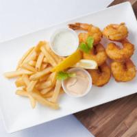 Jumbo Shrimps & Fries · Golden Fried Jumbo Shrimp (6) & golden fries